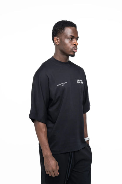 Hydraulics Not For Small Boys Super Oversized Black T-Shirt
