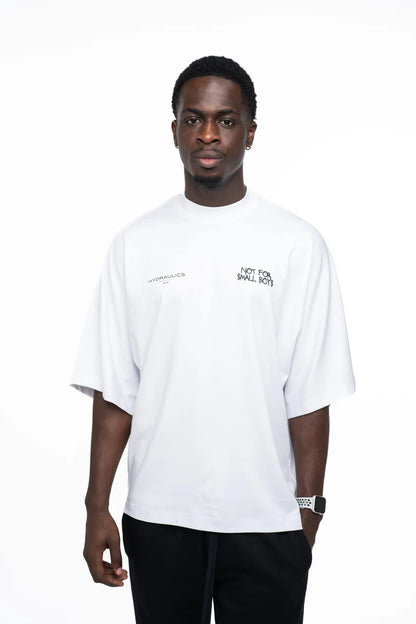 Hydraulics Not For Small Boys Super Oversized White T-Shirt